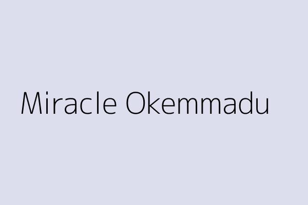 Miracle Okemmadu